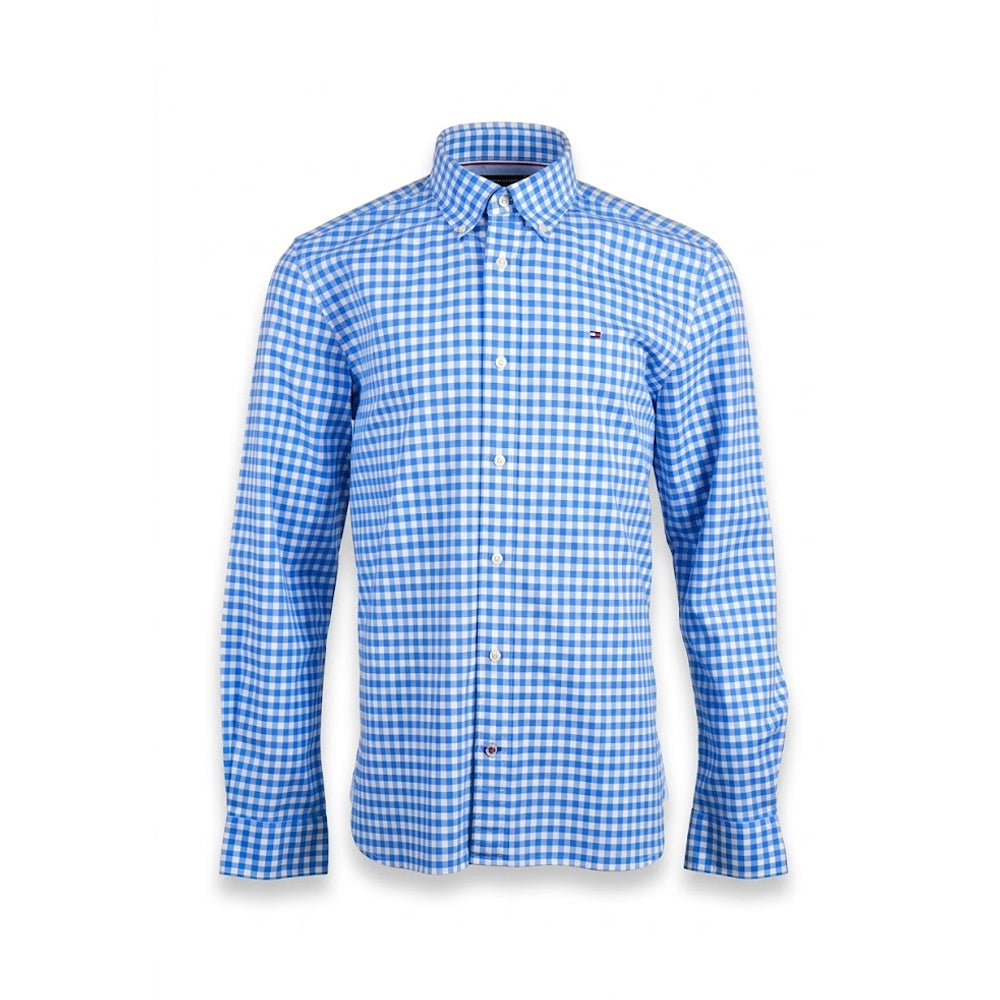 TH MEN L/S BUTTON DOWN SHIRT 78JA876-460 BLU M (IRS)