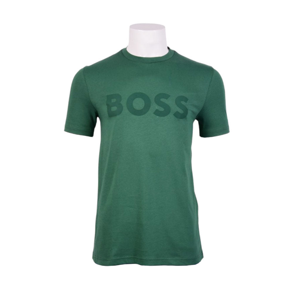 HB MEN S/S R.NECK SHIRT 50481923-343 GRN S (IRS)