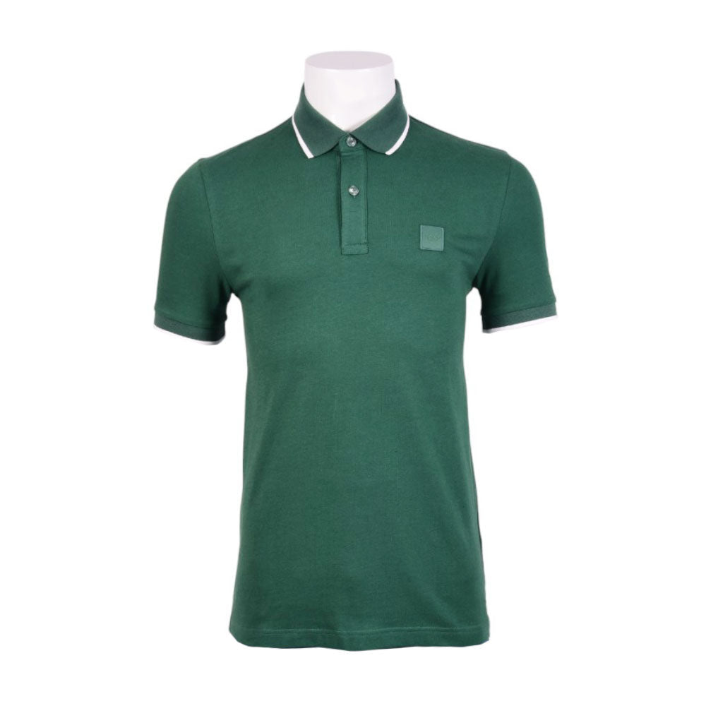 HB MEN S/S POLO SHIRT 50507699-343 GRN L (IRS)
