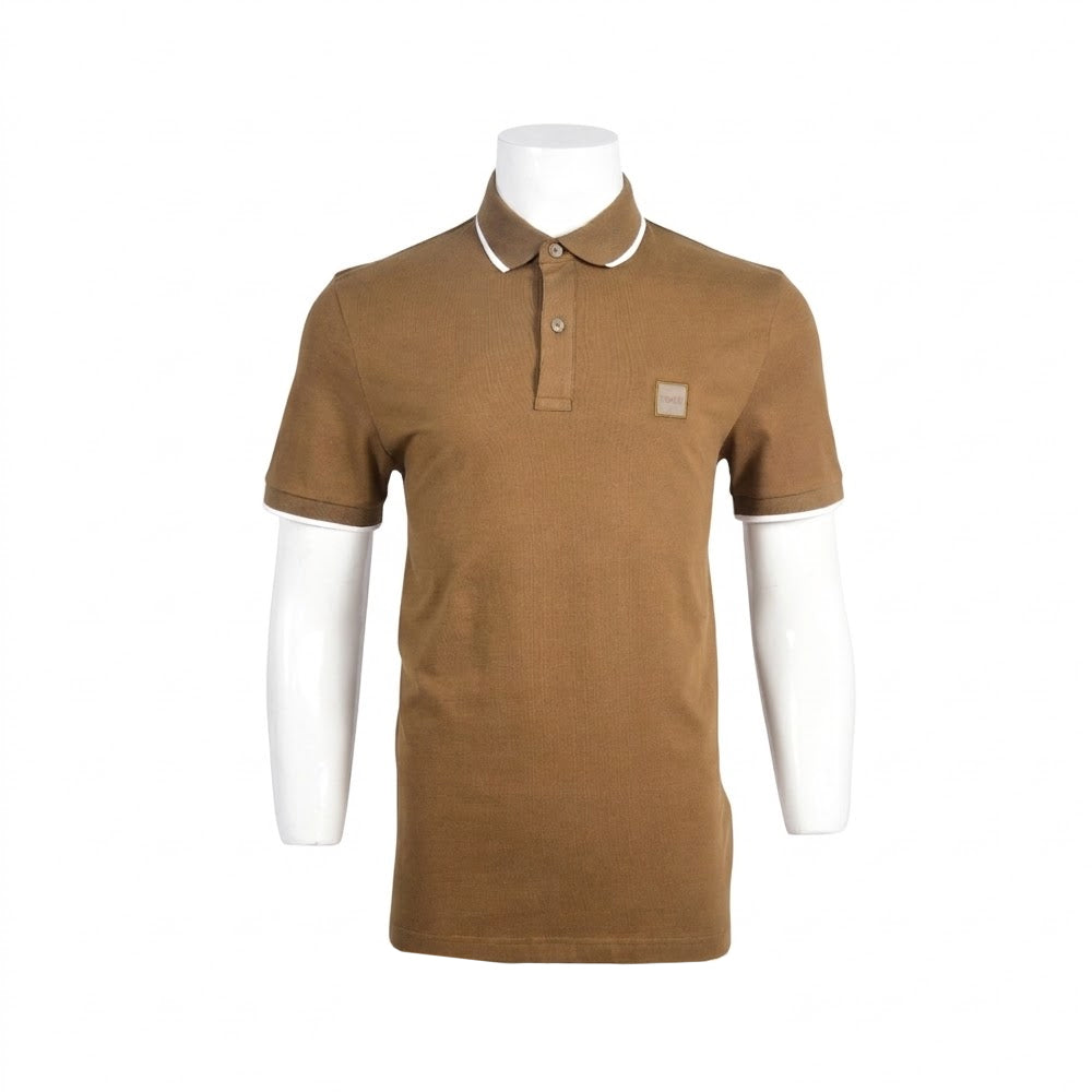 HB MEN S/S POLO SHIRT 50507699-368 OLV M (IRS)