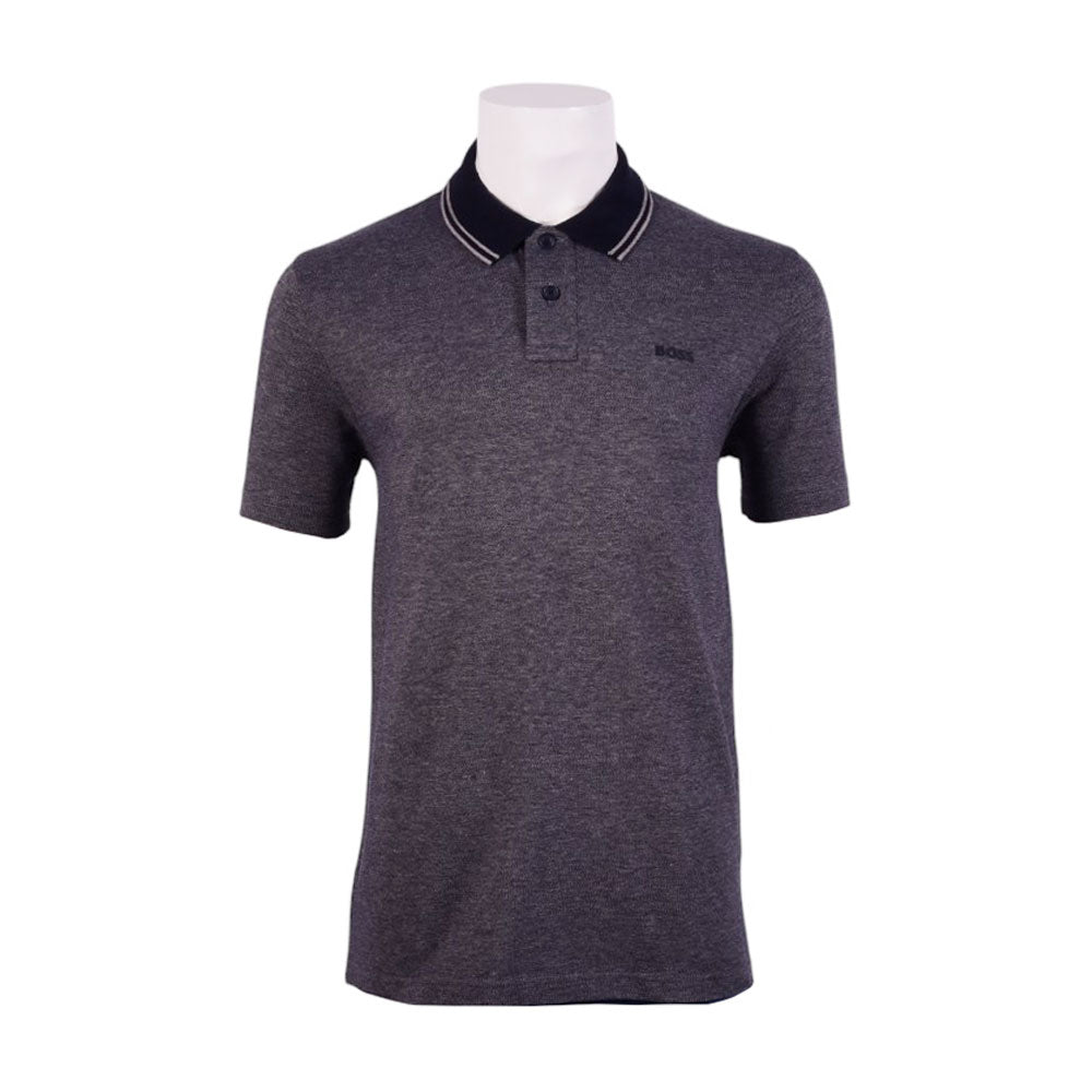 HB MEN S/S POLO SHIRT 50507814-404 GRY L (IRS)