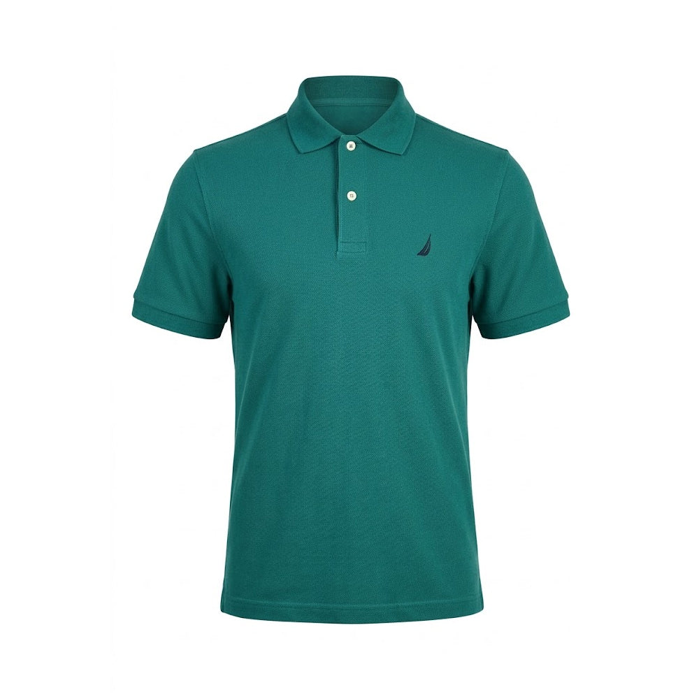 NAUTICA MEN S/S POLO SHIRT KR8100 D-GRN S (IRS)