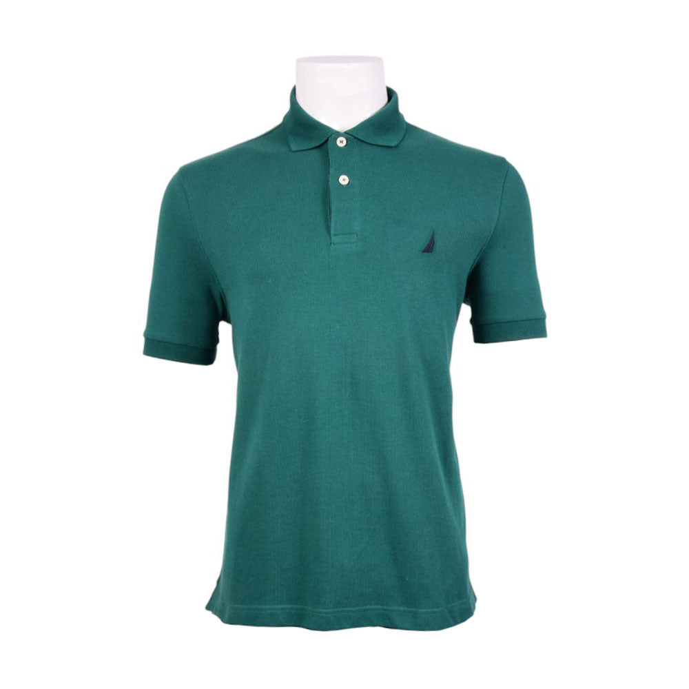 NAUTICA MEN S/S POLO SHIRT KR8100 D-GRN L (IRS)