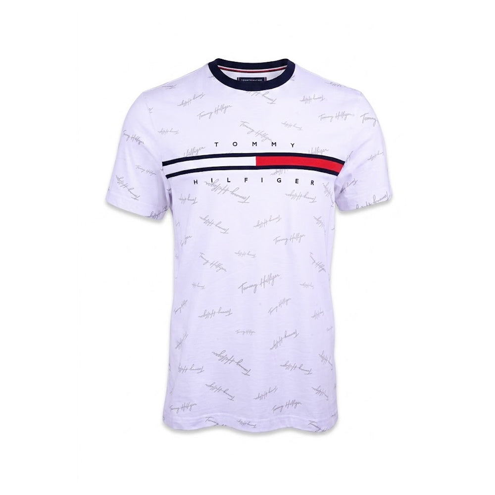TH MEN S/S R.NECK SHIRT 78JA523-100 WHT S IRS