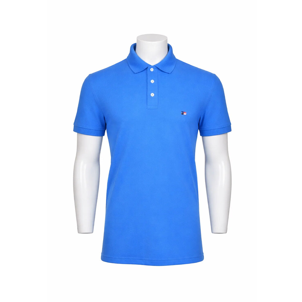 TH MEN S/S POLO SHIRT 78JA598 BLU L IRS