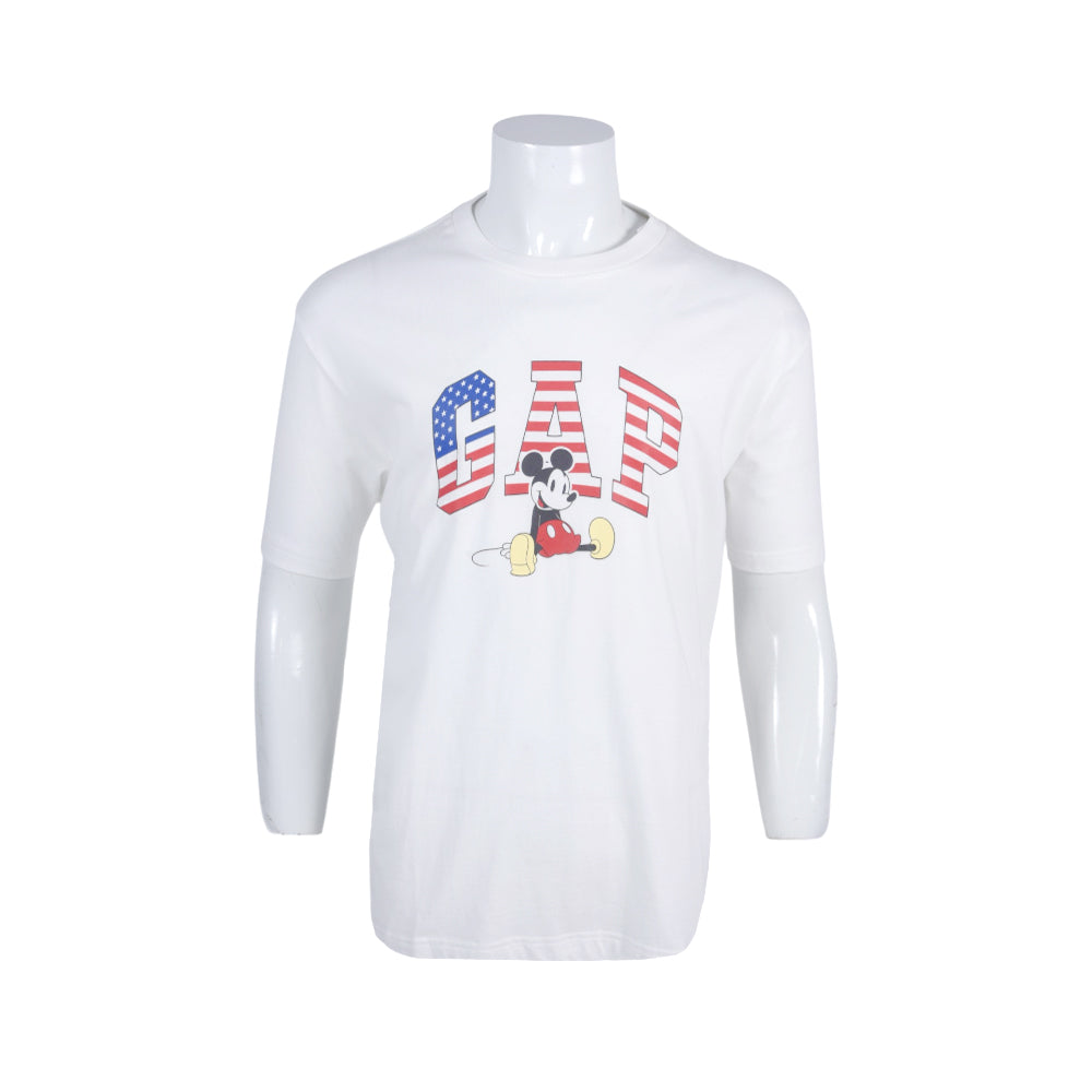 GAP MEN S/S R.NECK SHIRT 780905 WHT L IRS