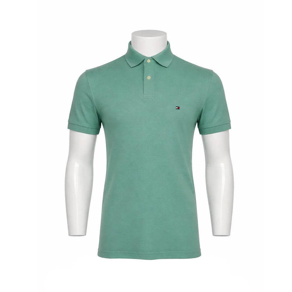 TH MEN S/S POLO SHIRT 78JA572-306 GRN S IRS