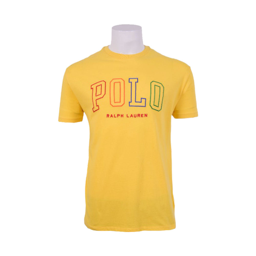 RL MEN S/S R.NECK SHIRT 602003 YLW L (IRS)