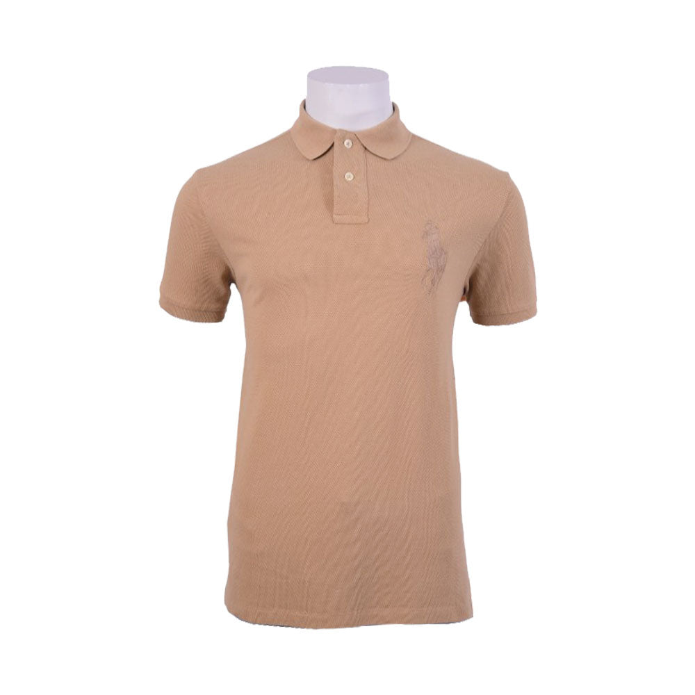 RL MEN S/S POLO SHIRT 878002 BEIGE L (IRS)