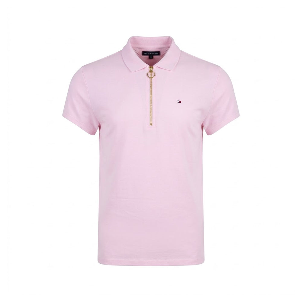 TH WOMEN S/S POLO SHIRT 76J1536-692 PNK XL (IRS)