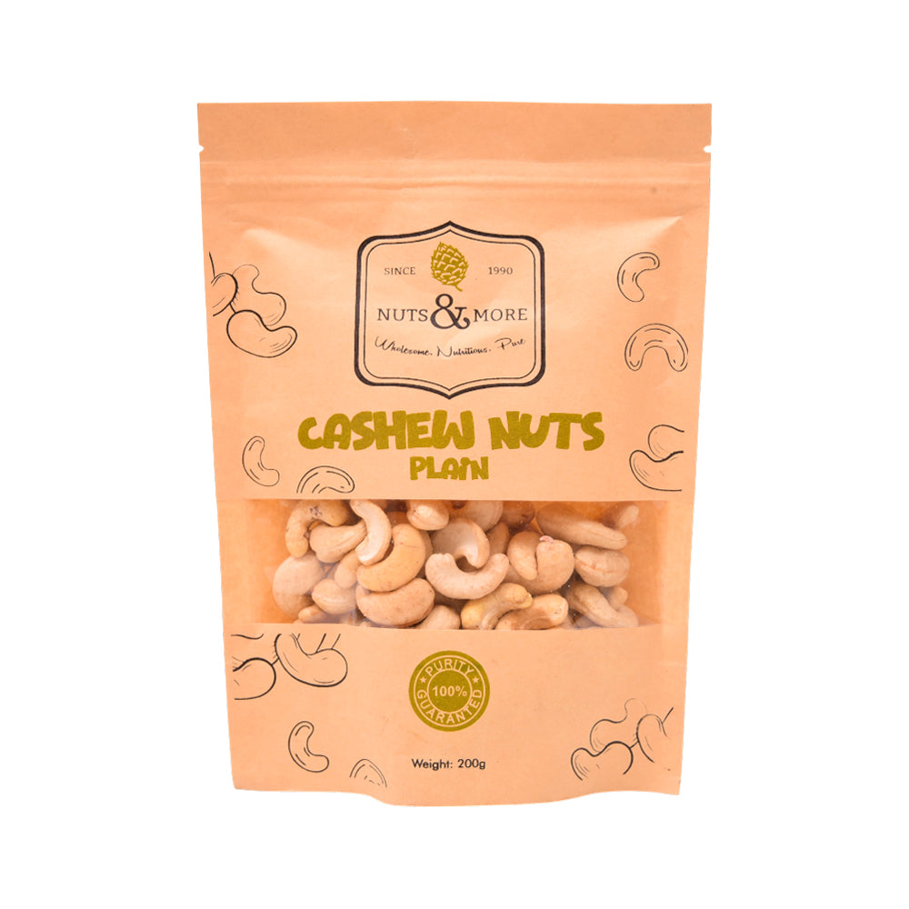 NUTS & MORE CASHEW NUTS REGULAR PLAIN 200GM