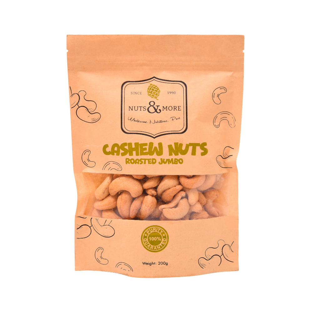 NUTS & MORE CASHEW NUTS ROASTED JUMBO 200GM