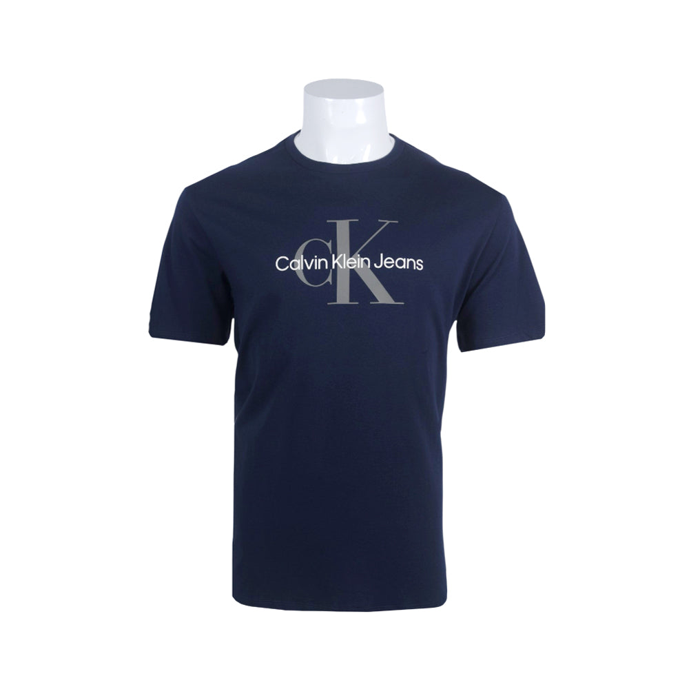 CK MEN S/S R.NECK SHIRT 601771 NVY L (IRS)