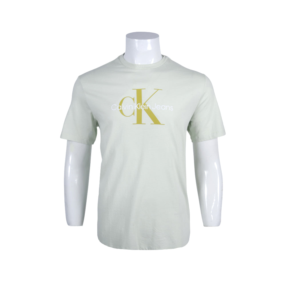 CK MEN S/S R.NECK SHIRT 609584 GRN M (IRS)