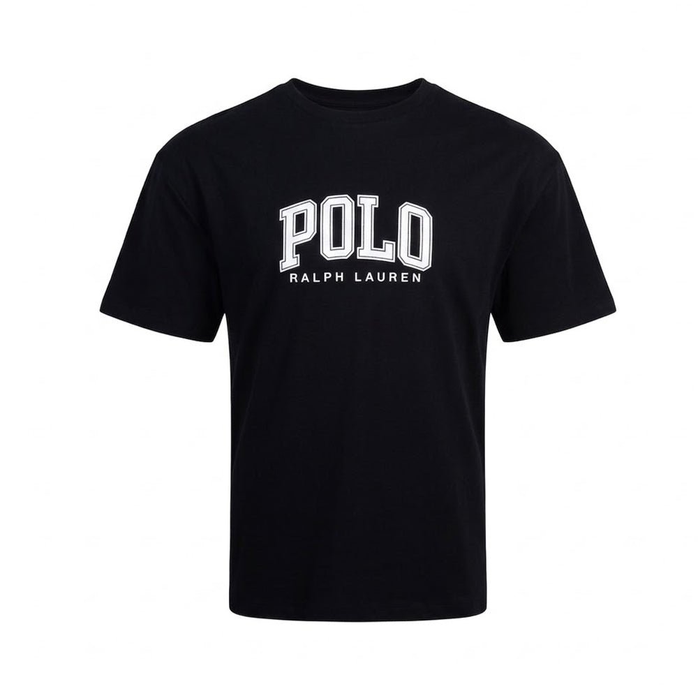 RL MEN S/S R.NECK SHIRT 816001 BLK L (IR)