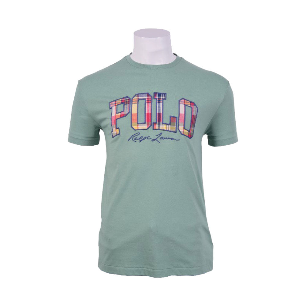 RL MEN S/S R.NECK SHIRT 422002 MINT L (IR)