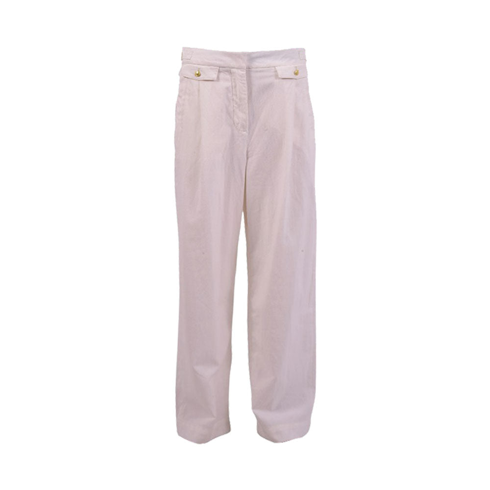 TH WOMEN TROUSER XW04789-100 WHT M (IR)