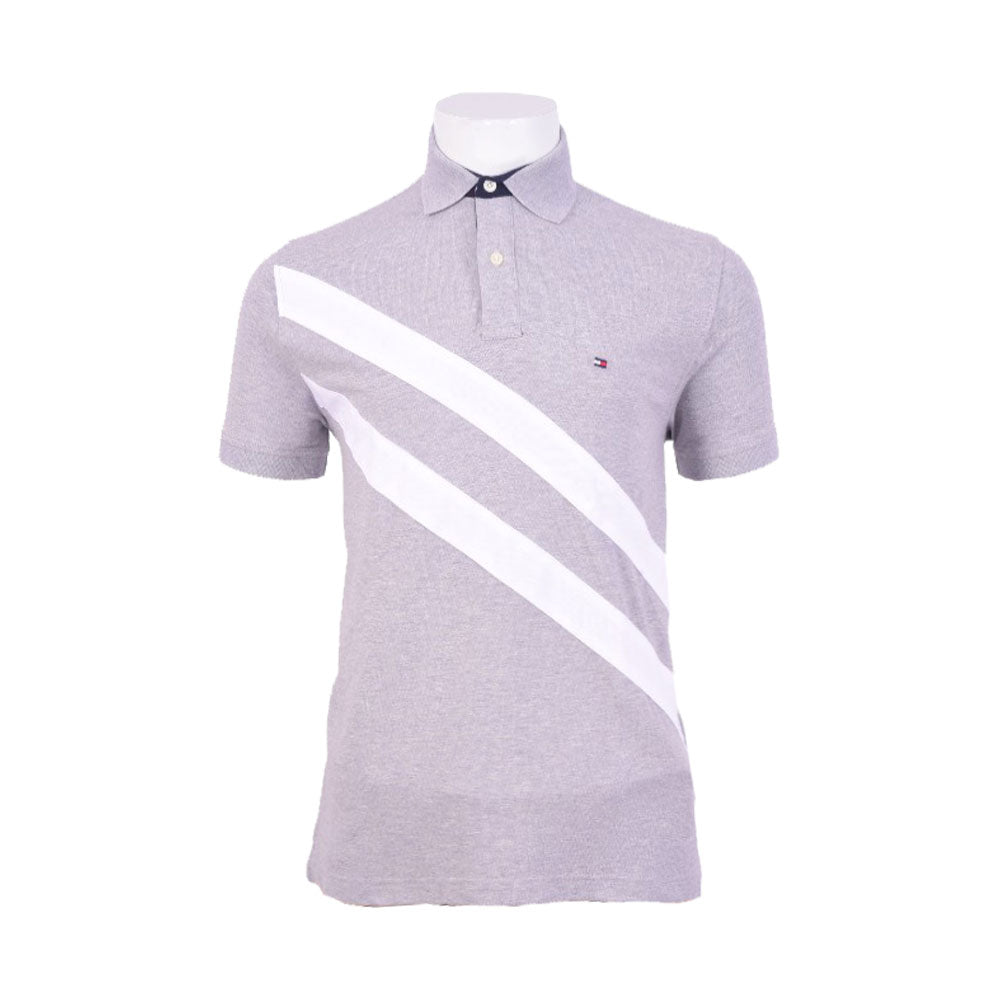 TH MEN S/S POLO SHIRT 78JB762-030 GRY S (IR)