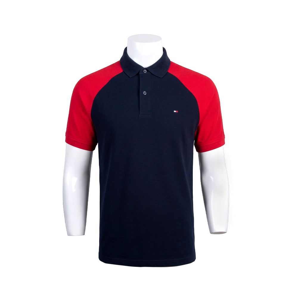 TH MEN S/S POLO SHIRT XM05160-400 NVY L (IR)