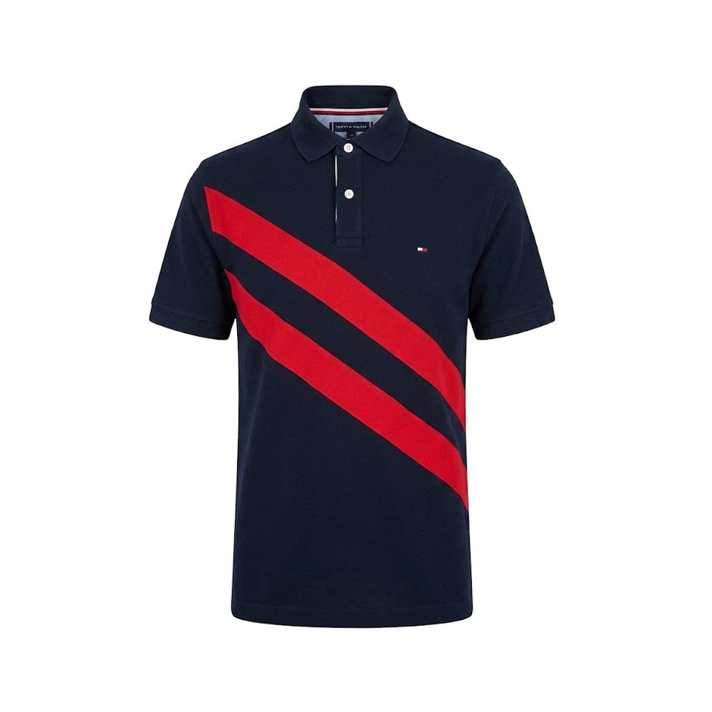 TH MEN S/S POLO SHIRT 78JB762-410 NVY XL (IR)