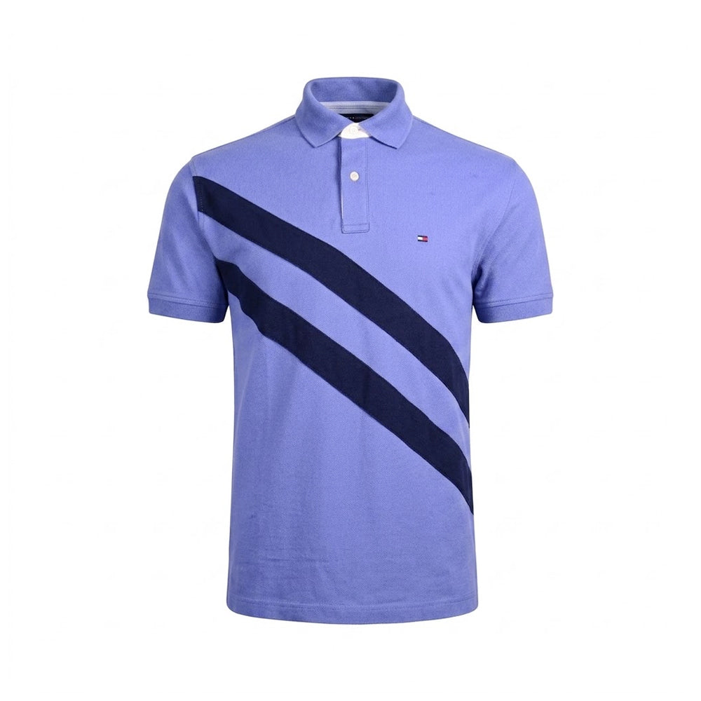 TH MEN S/S POLO SHIRT 78JB762-420 BLU M (IR)