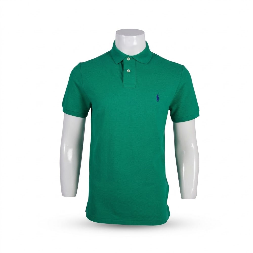 RL MEN S/S POLO SHIRT 656005 GRN  M (IR)