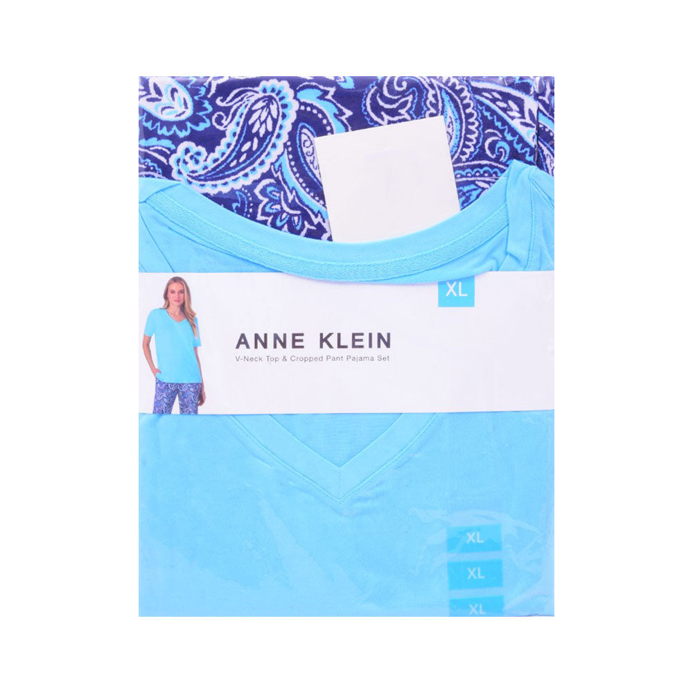 AK WOMEN NIGHT SUIT 328826 NVY/BLU S (IR)