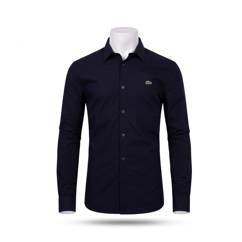 LAC MEN L/S DRESS SHIRT CH5620-HDE BLK M (IR)