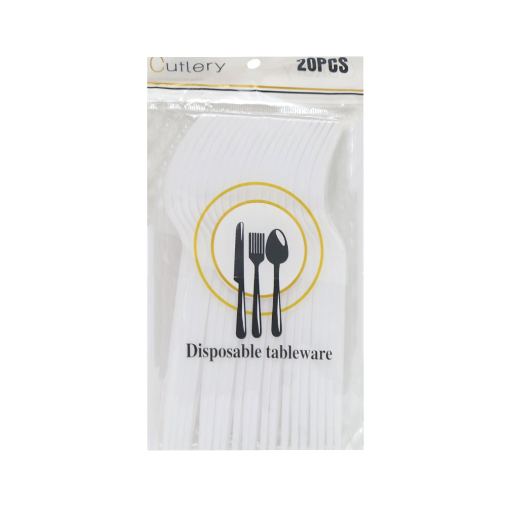 DISPOSIBLE FORK WHITE 20PC PACK IR 50707-32