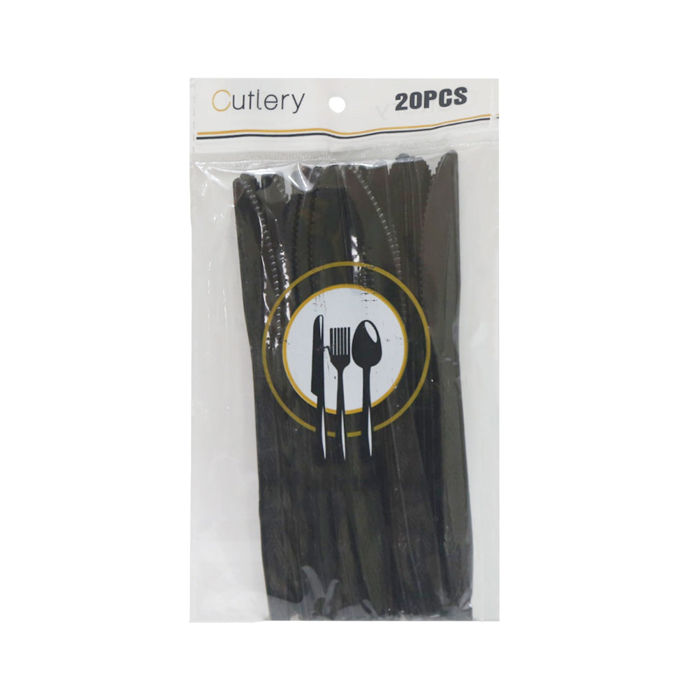 DISPOSIBLE KNIFE BLACK 20PC PACK IR 50707-25
