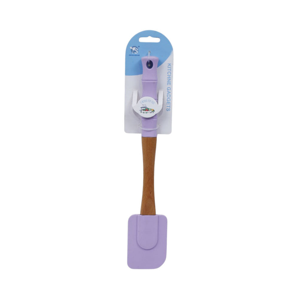 SPATULA WOOD & SILICON HANDLE KC492