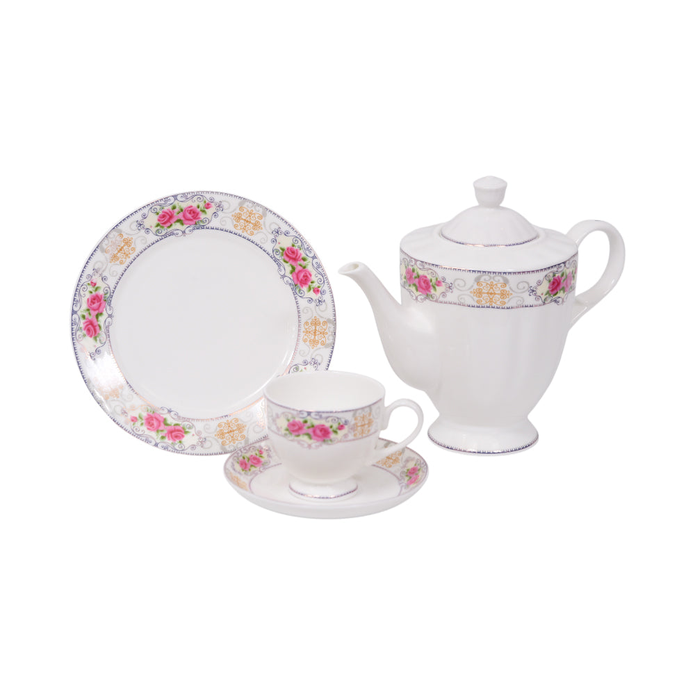 TEA SET 24PC BONE CHINA C2 ET