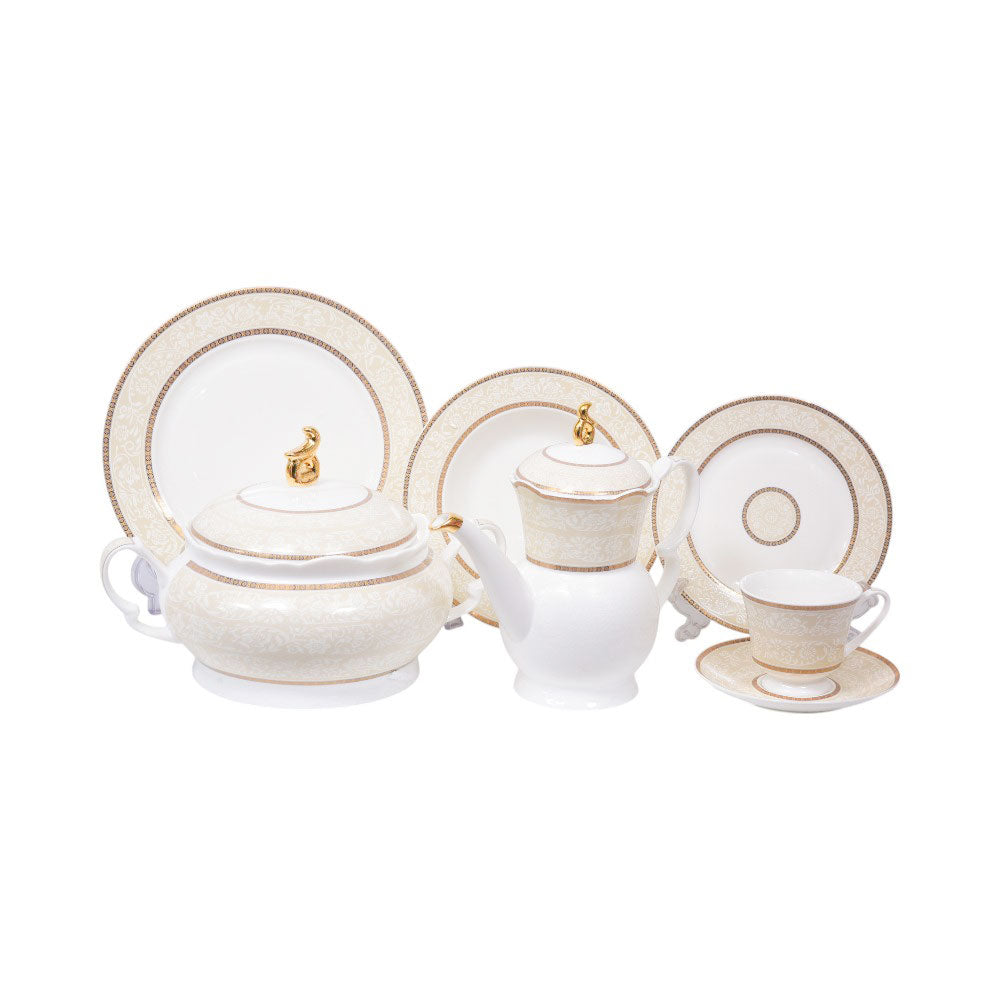 DINNER SET 61PC BONE CHINA AMS268 KC