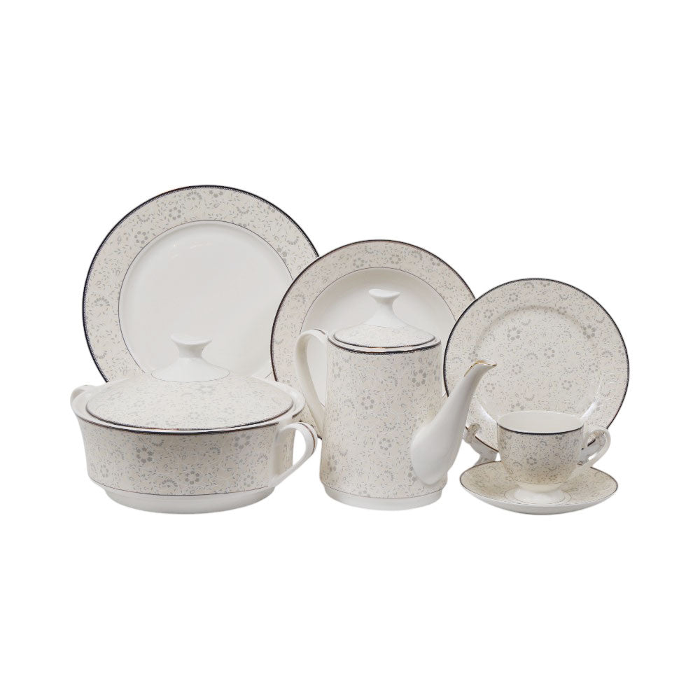 DINNER SET 61PC BONE CHINA TY03 AH