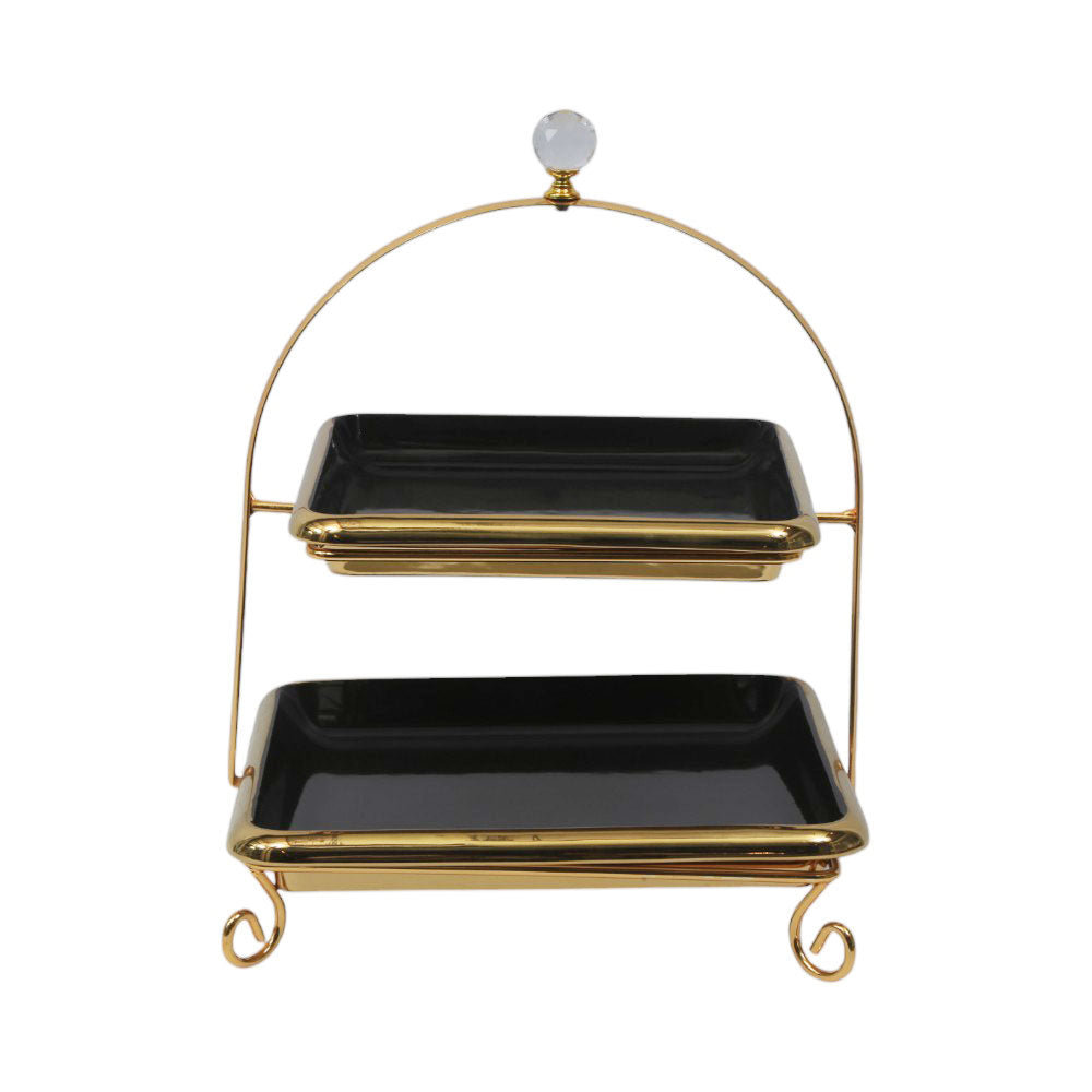 CAKE DISH 2TIRE ZELLERFELD YDH2462 BLACK