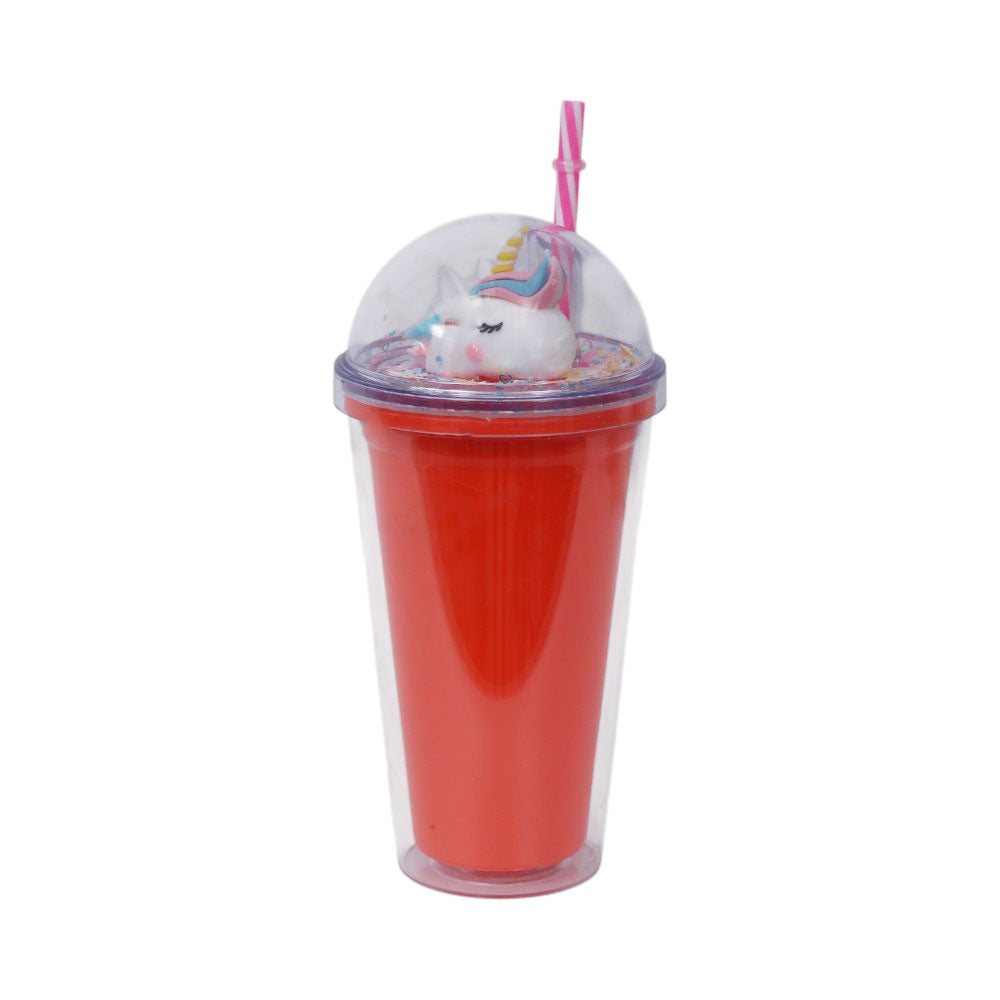MUG WITH STRAW ACRYLIC IR JL450249 H19-21