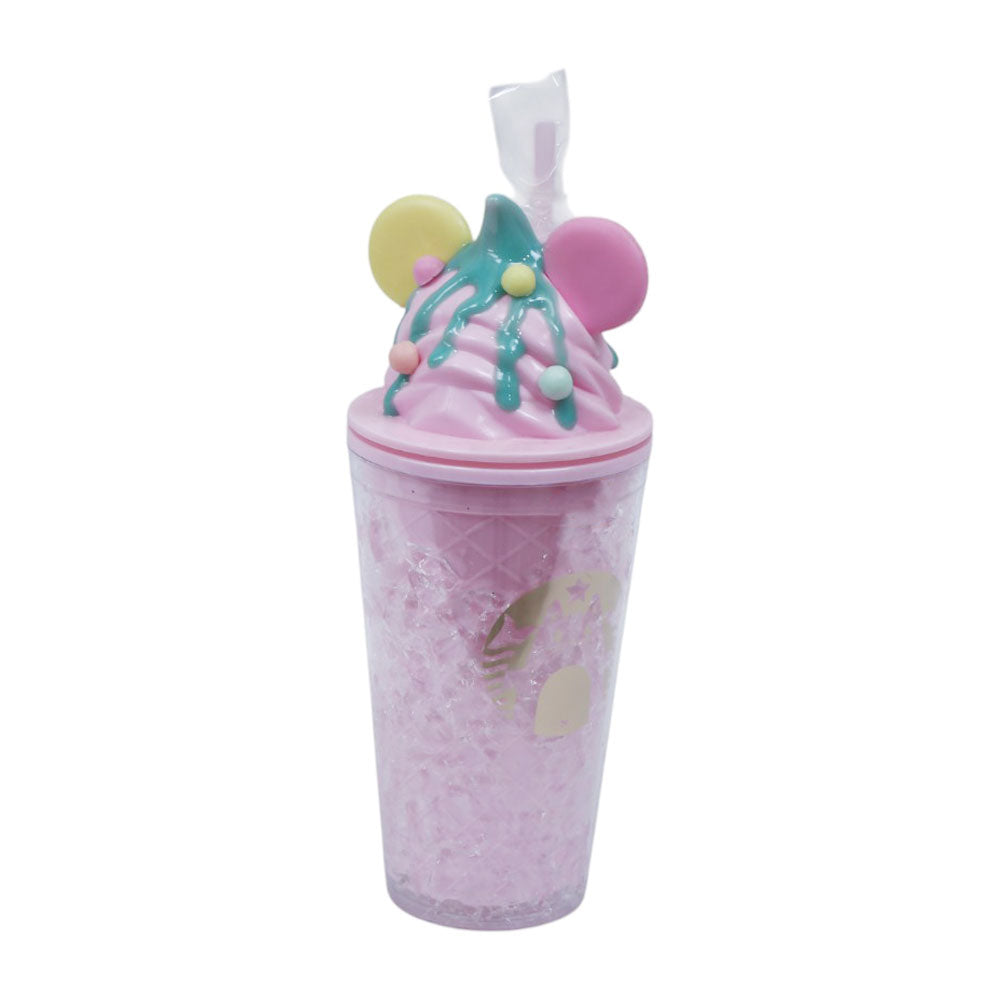 MUG WITH STRAW ACRYLIC IR ZSB020321 H22-23