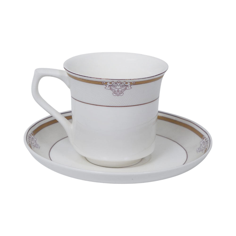CUP & SAUCER BONE CHINA MORE & MORE HO003 AW (Pack 6)
