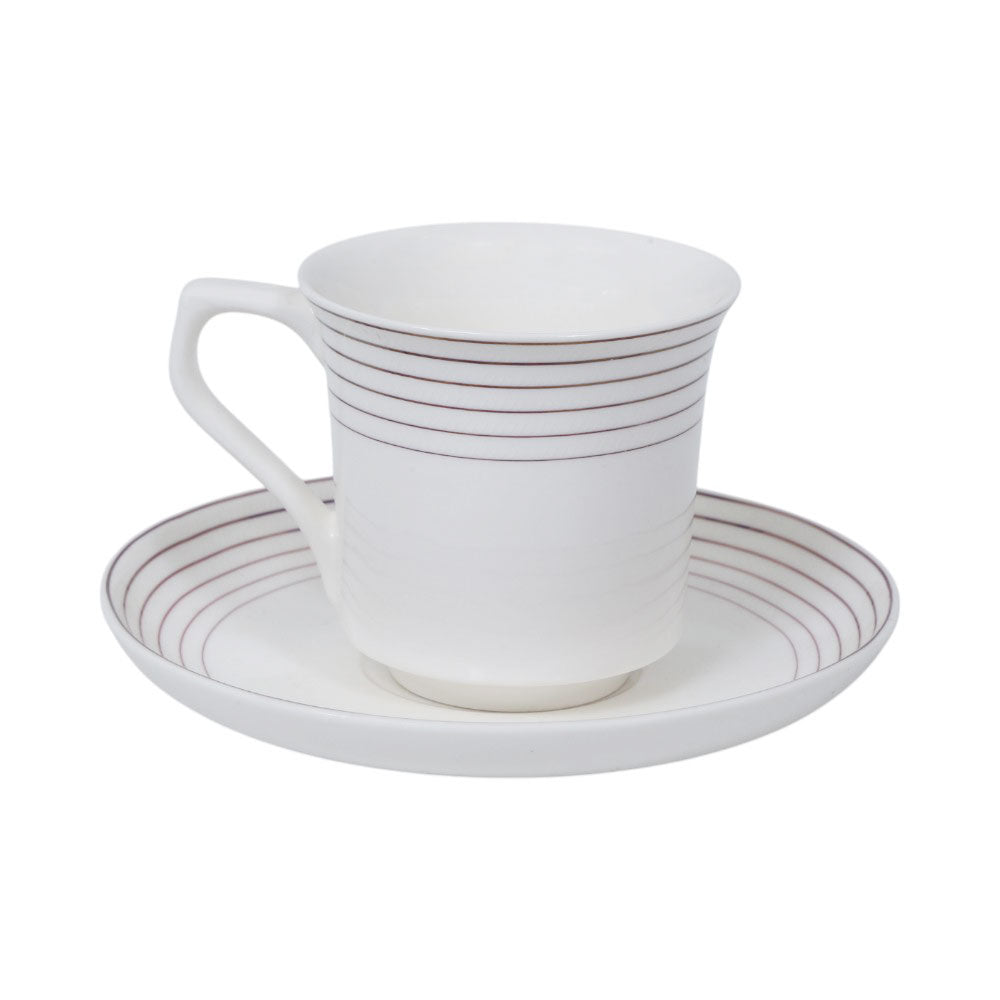 CUP & SAUCER BONE CHINA MORE & MORE HO007 AW (Pack 6)