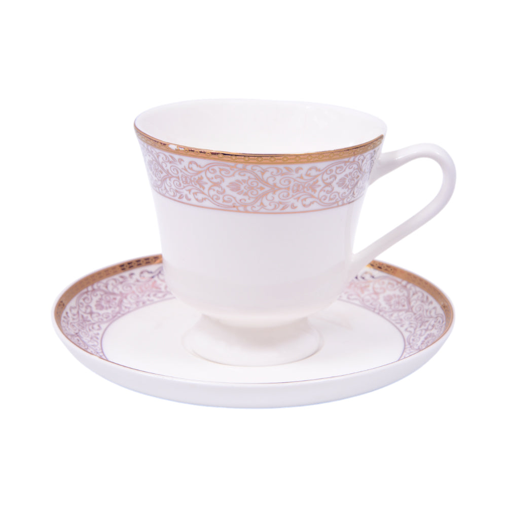 CUP & SAUCER BONE CHINA MORE & MORE HO014 AW (Pack 6)