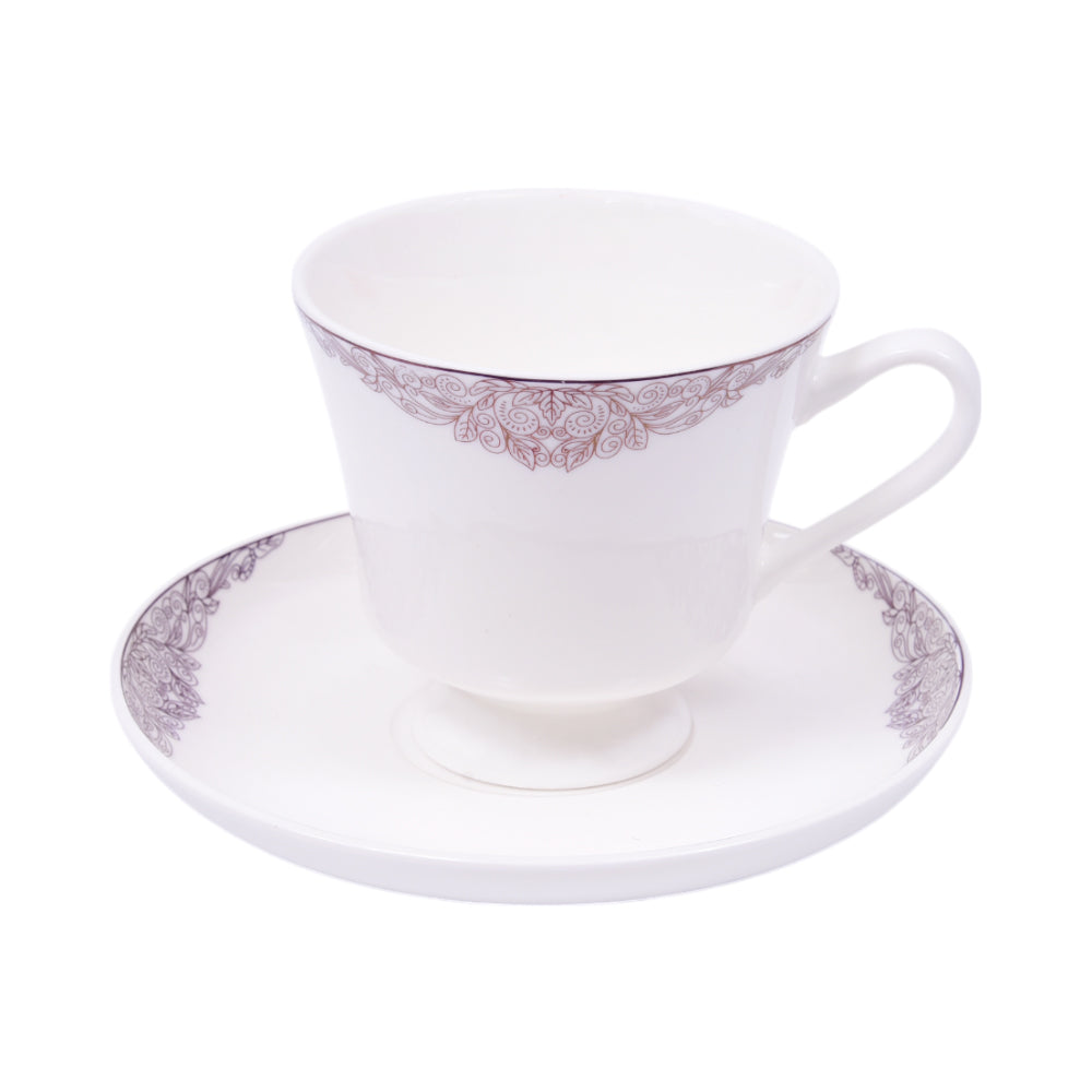 CUP & SAUCER BONE CHINA MORE & MORE HS004 AW (Pack 6)