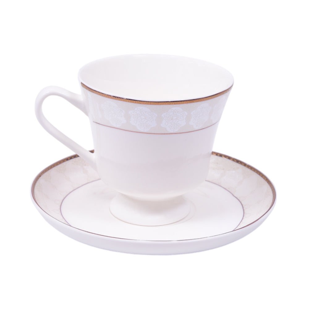 CUP & SAUCER BONE CHINA MORE & MORE HS005 AW (Pack 6)