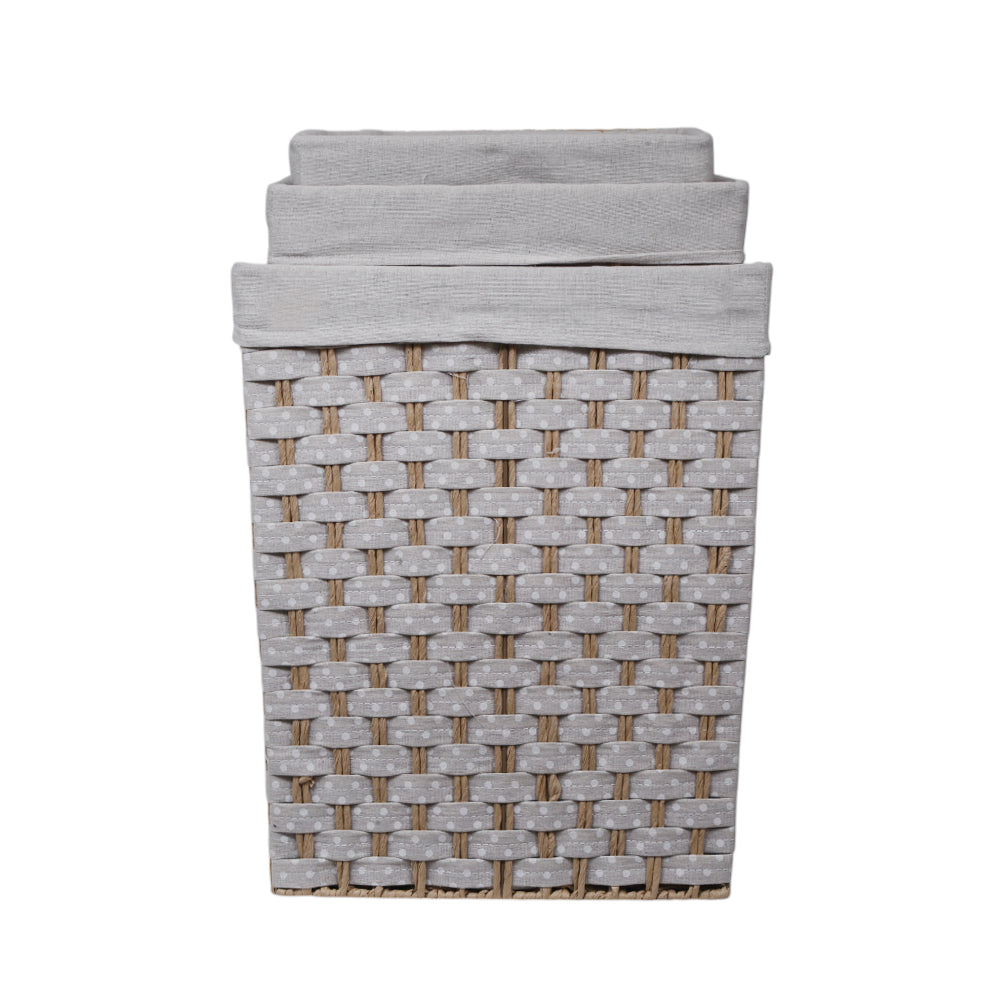 LAUNDRY BASKET 3PC SET IR 1207BL