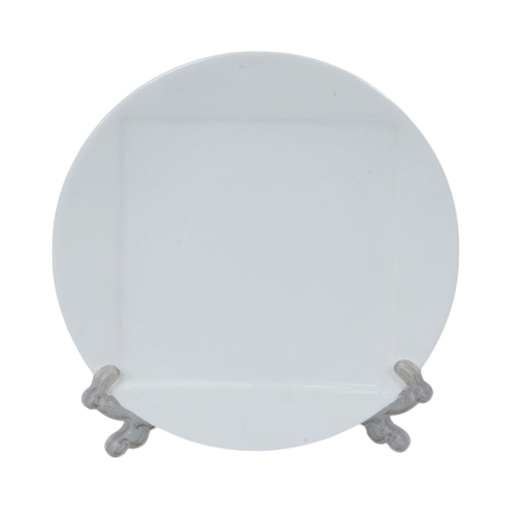 DISH WHITE PORCELAIN 8 INCH IR