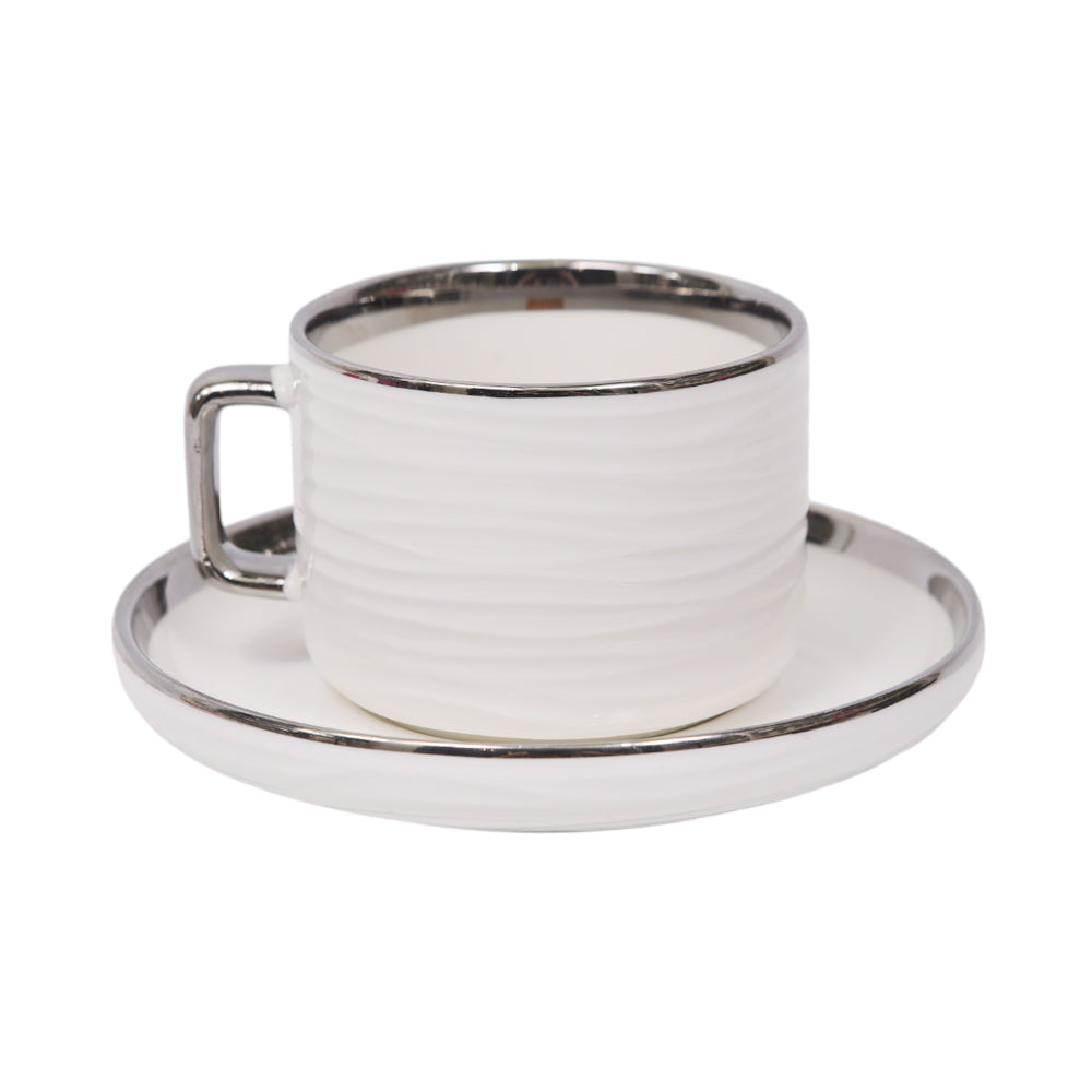 CUP & SAUCER SET 6PC CERAMIC 1125-2-S