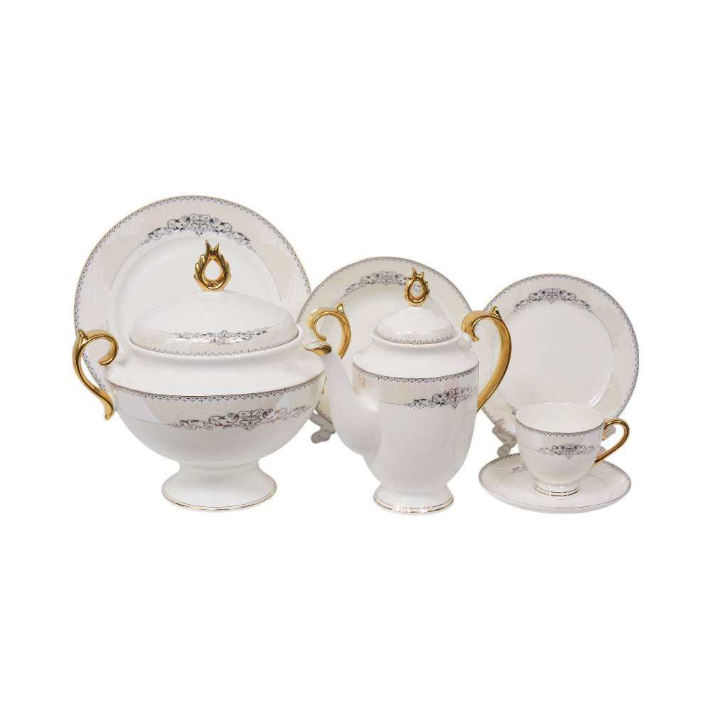 DINNER SET 61PC SUPER BONE FY002 FE