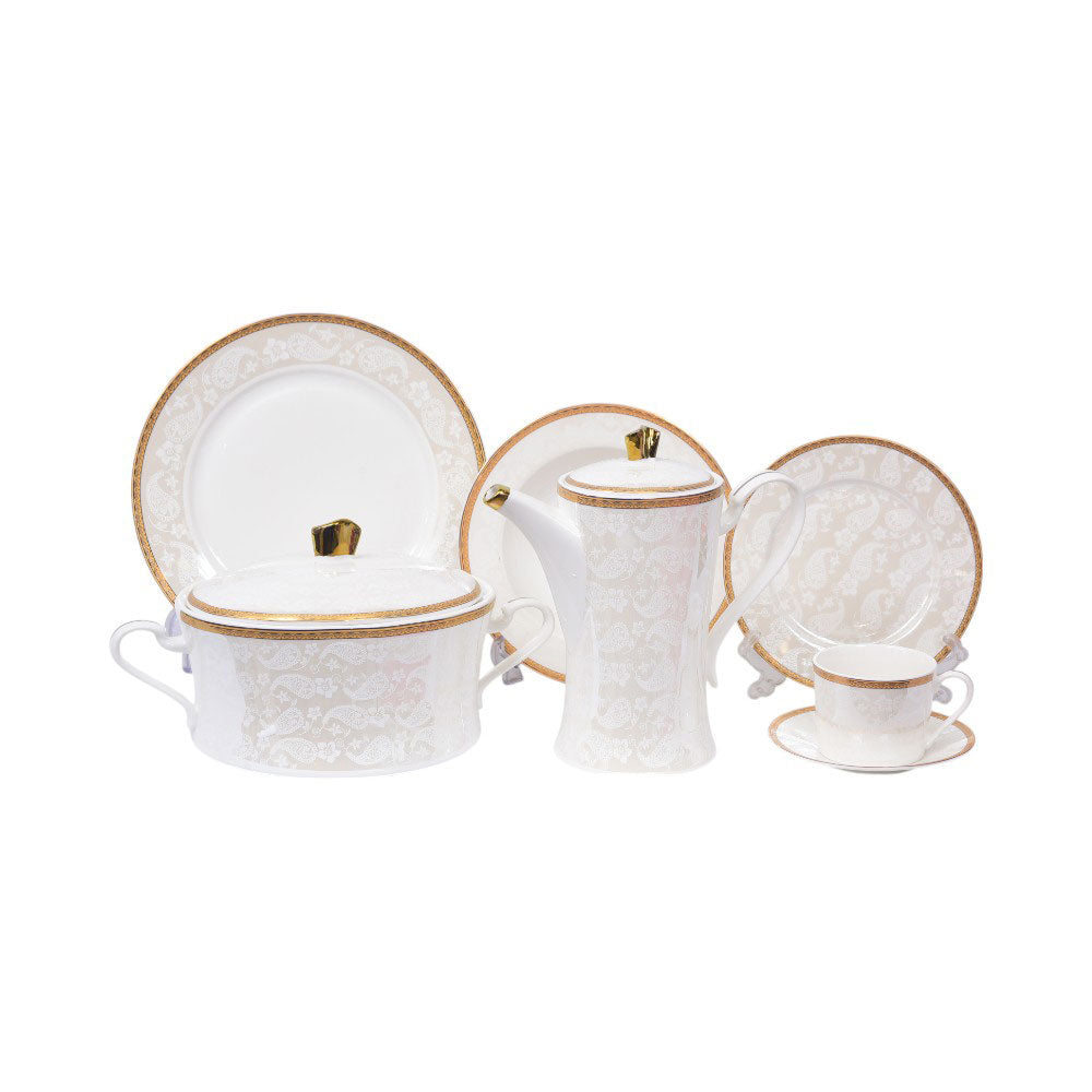 DINNER SET 61PC BONE CHINA CFQ06 KC