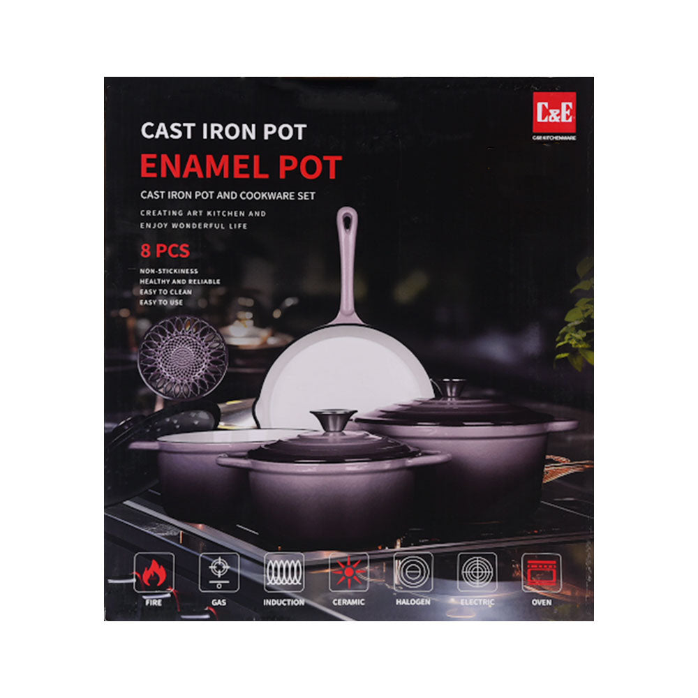 DAGCHI SET 8PC ENAMEL IR 30126492