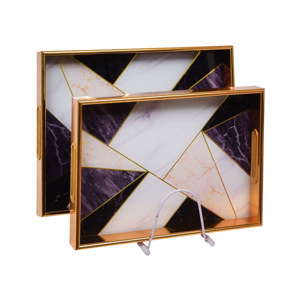 TRAY SET 2PC WOODEN IR 1416-3