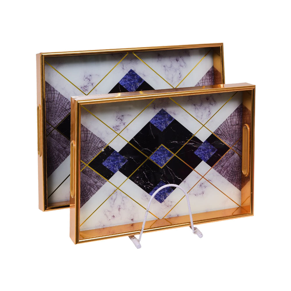 TRAY SET 2PC WOODEN IR 1416-4